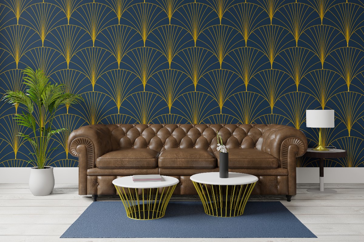 Wall decorations in art deco style – wallpapers and paintings