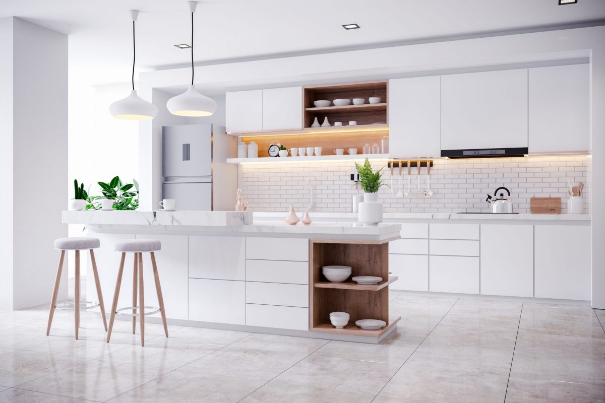 Total look kitchen – one color, many possibilities