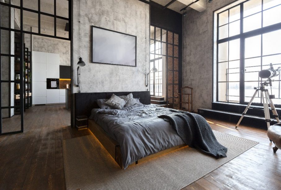 Sypialnia w stylu industrialnym - o jakich elementach wystroju trzeba pamiętać?