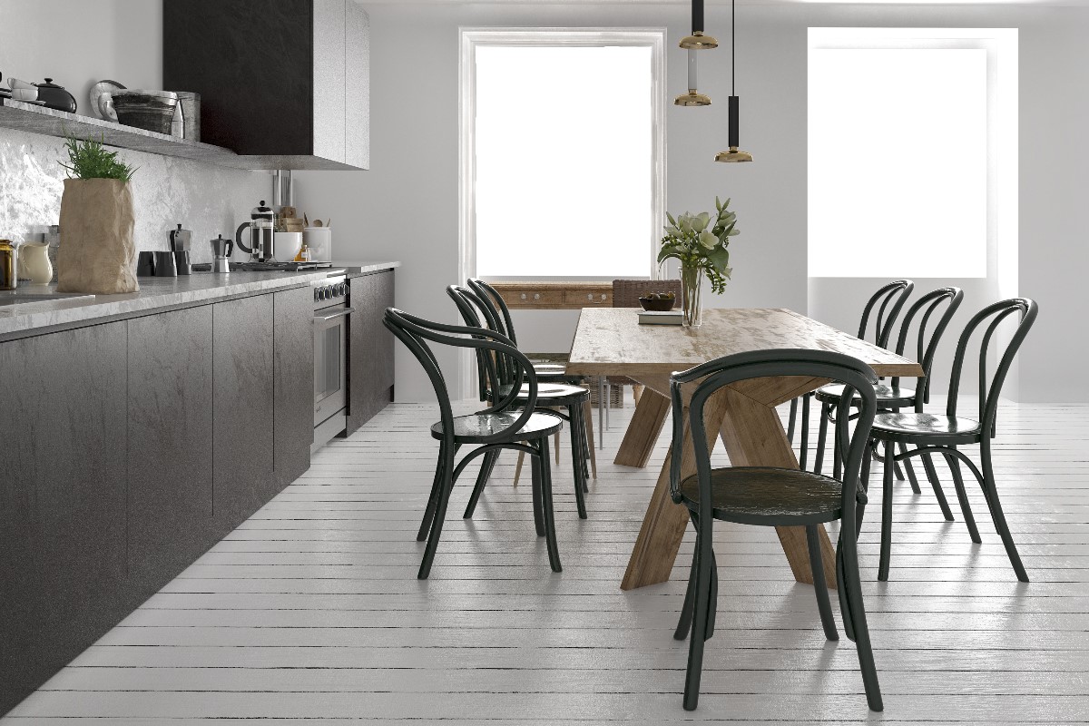 How to decorate a dining room in industrial style?