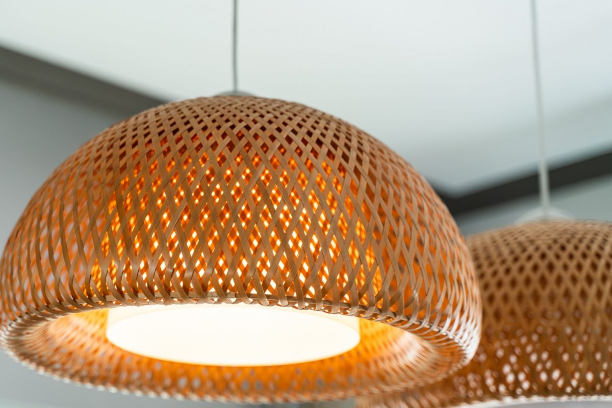 Bamboo lamp – a hit in boho style