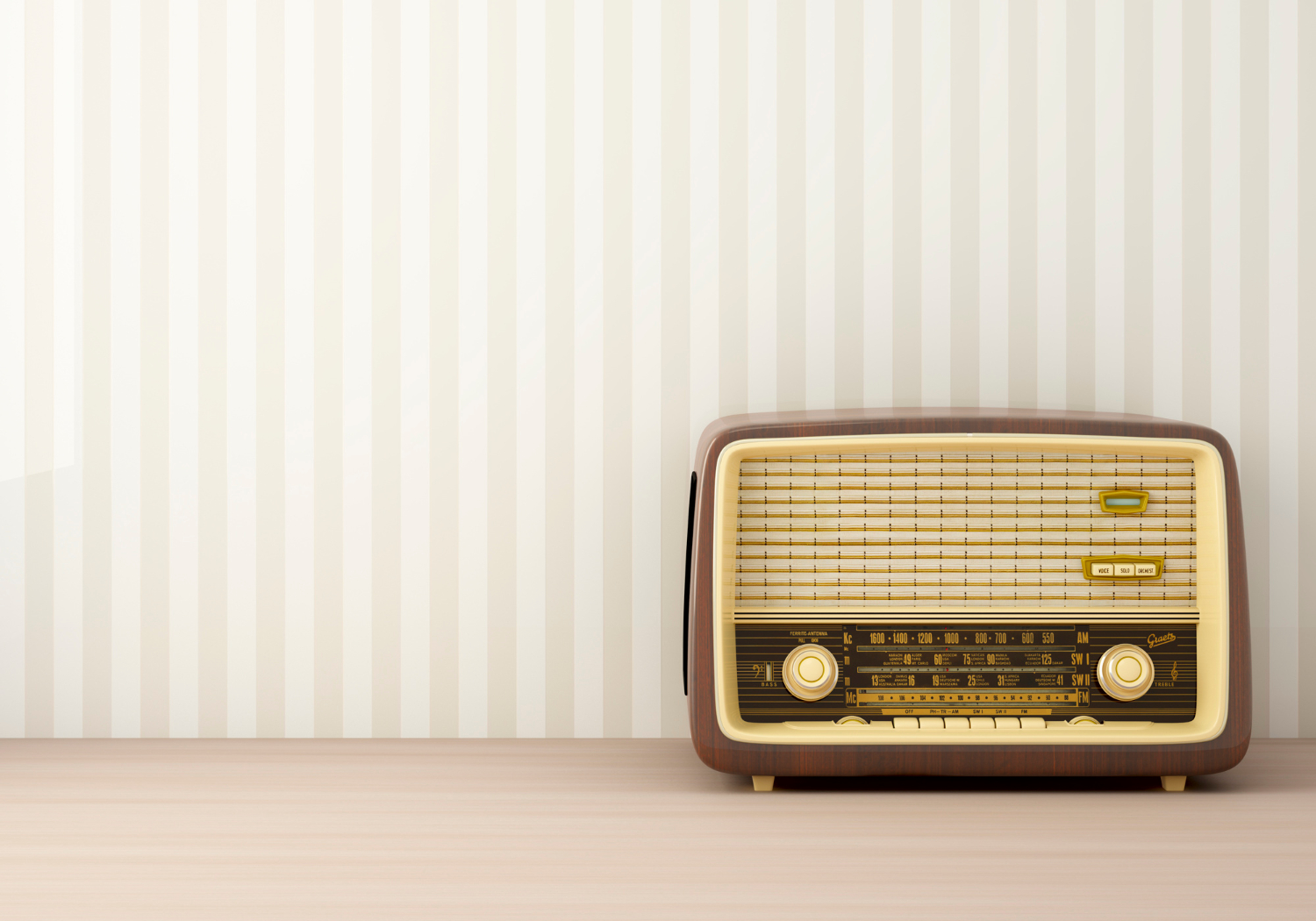 Vintage radio – perfect for the kitchen